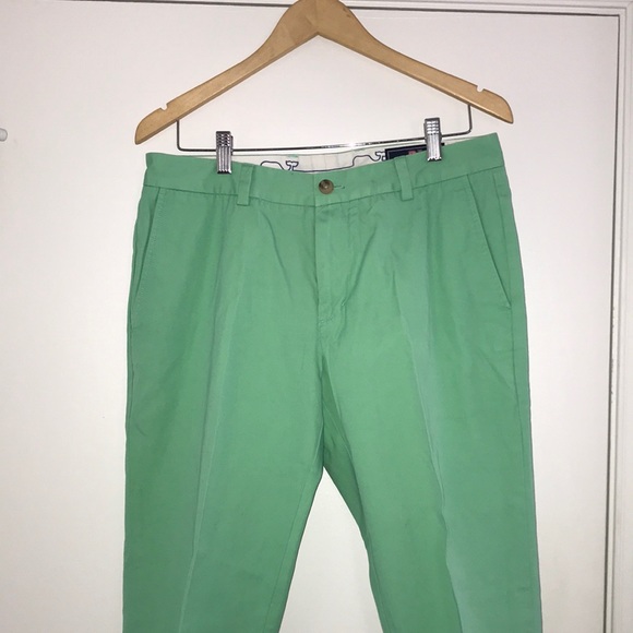 Green Vineyard Vines Breaker Pants - Picture 1 of 5